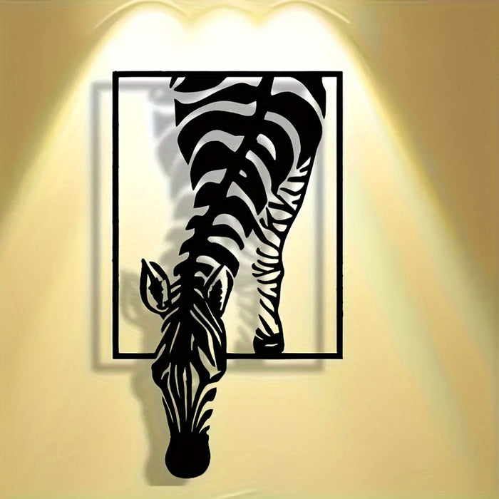 Zebra Silhouet Wanddecoratie - Stijlvolle Elegantie voor Je Ruimte