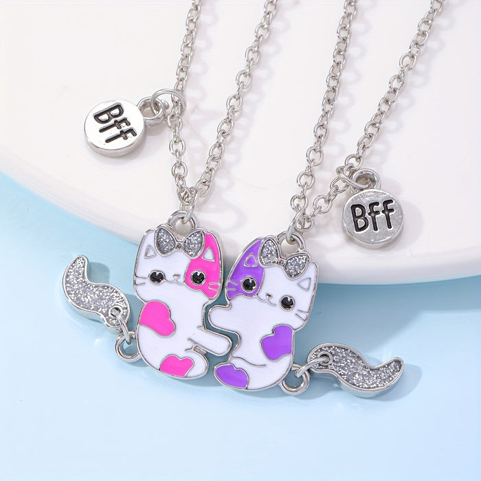 BFF Kattenhalsketting Set - Voor Vriendschap en Stijl