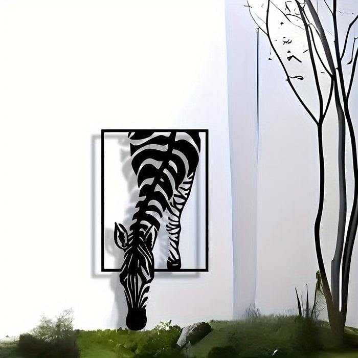 Zebra Silhouet Wanddecoratie - Stijlvolle Elegantie voor Je Ruimte