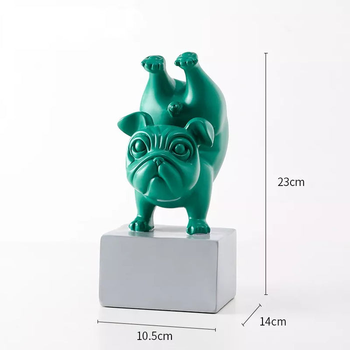 Vrolijke Bulldog Sculpturen - Speelse Decoratie voor Thuis