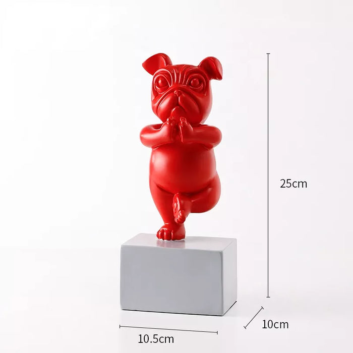 Vrolijke Bulldog Sculpturen - Speelse Decoratie voor Thuis