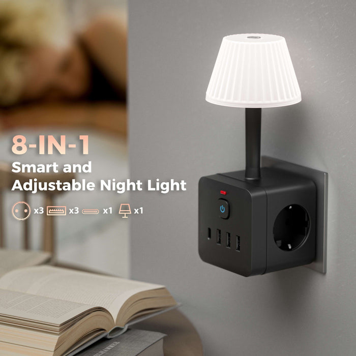 Smart 8-in-1 Nachtlamp - Voor Slimme Oplossingen en Verlichting