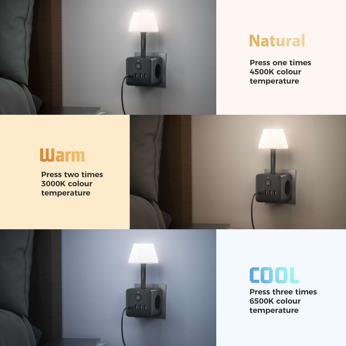 Smart 8-in-1 Nachtlamp - Voor Slimme Oplossingen en Verlichting