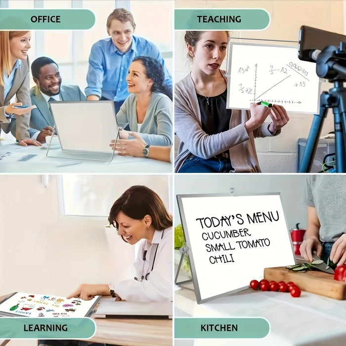 MagniBoard Magnetisch Whiteboard - Draagbaar en Dubbelzijdig met Standaard