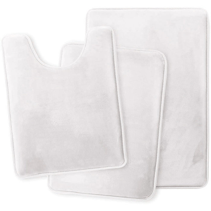 Zachte Memory Foam Badmat Set - Voor Comfort en Luxe