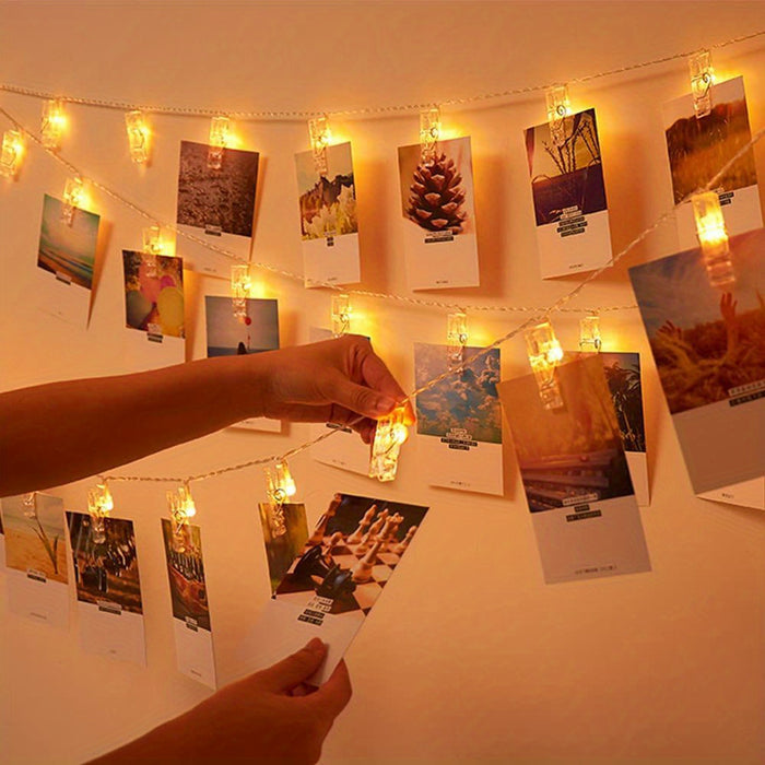 ClipGlow LED Fotolamp - Magische String Lights met Fotoclips