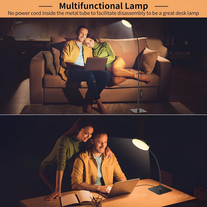 Flexibele LED Vloerlamp - Perfect voor Lezen en Ontspanning