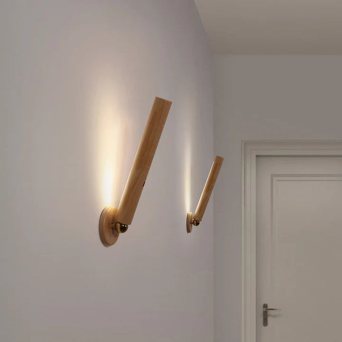 Aura Houten Wandlamp - Voor Sfeervolle Flexibele Verlichting