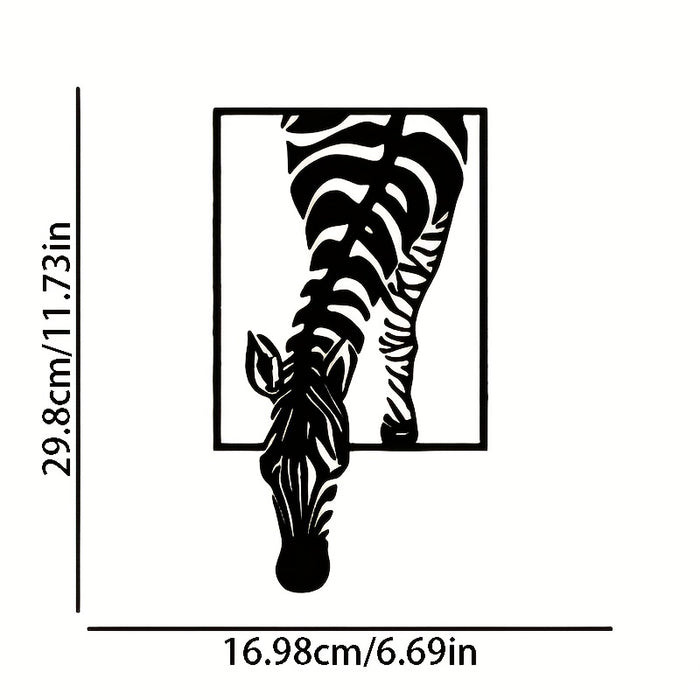 Zebra Silhouet Wanddecoratie - Stijlvolle Elegantie voor Je Ruimte