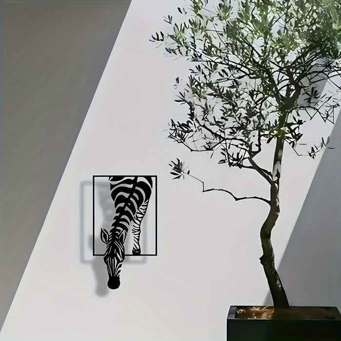 Zebra Silhouet Wanddecoratie - Stijlvolle Elegantie voor Je Ruimte