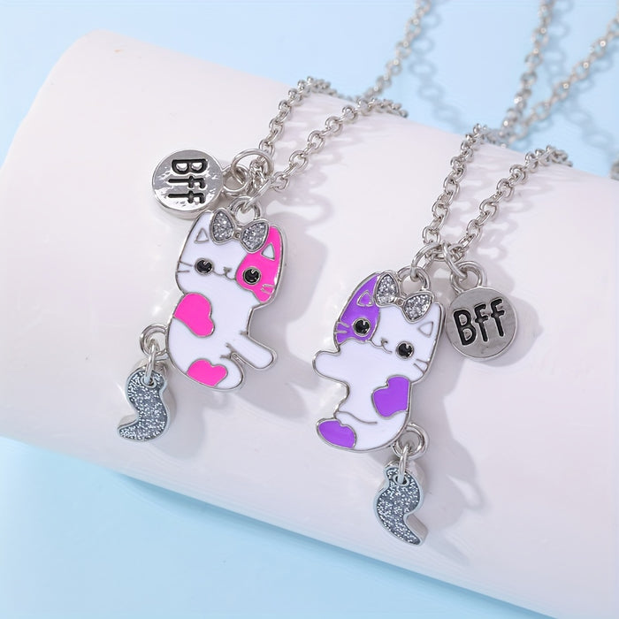 BFF Kattenhalsketting Set - Voor Vriendschap en Stijl