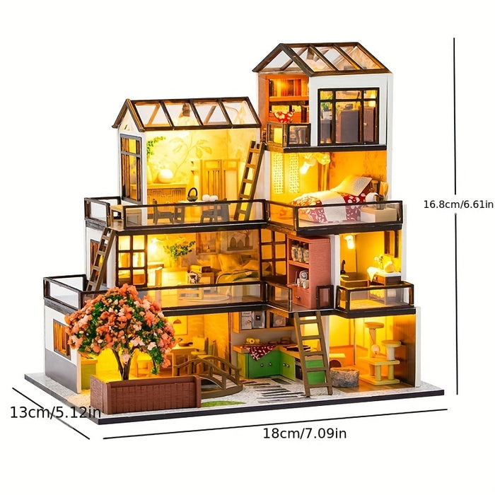 Lichtnest Miniatuur Huis - Creatief Bouwplezier voor Elke Hobbyist