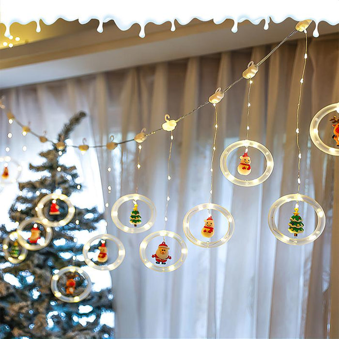 TwinkleJoy Kerstverlichting – LED Slinger met Feestelijke Figuren