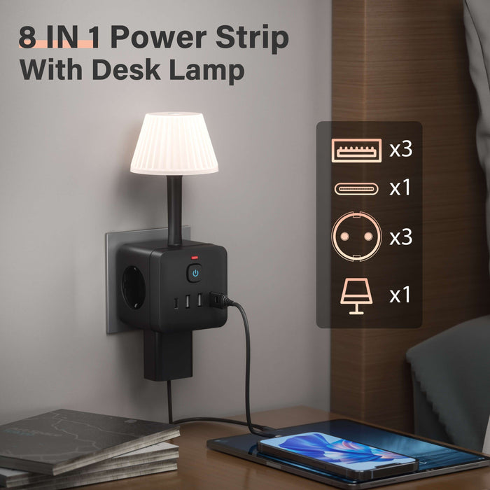 Smart 8-in-1 Nachtlamp - Voor Slimme Oplossingen en Verlichting