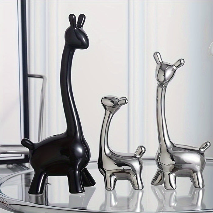 Giraffe Beeldjes Set - Voor een Vrolijke en Elegante Interieurlook