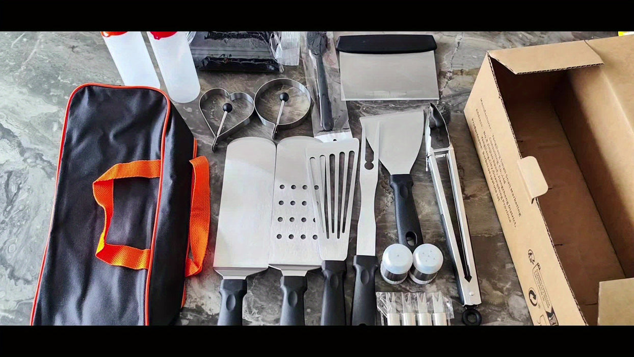 20-delige RVS BBQ Grill Tool Set – Alles wat je nodig hebt voor de perfecte barbecue