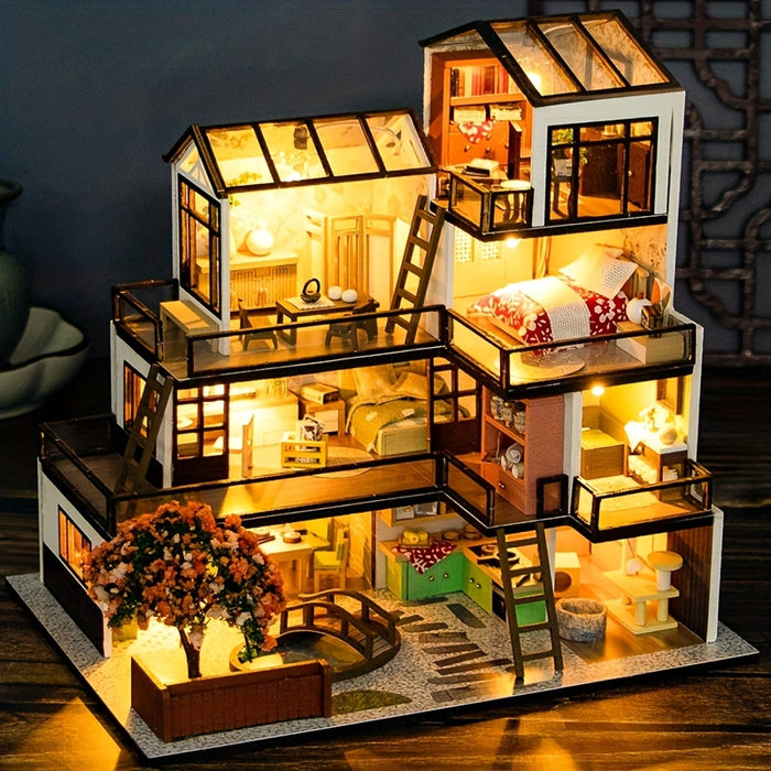 Lichtnest Miniatuur Huis - Creatief Bouwplezier voor Elke Hobbyist