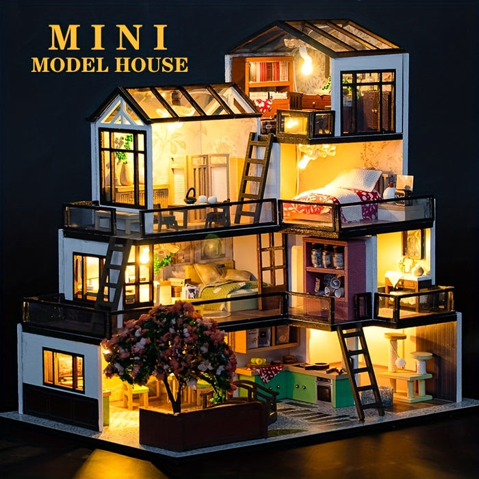 Lichtnest Miniatuur Huis - Creatief Bouwplezier voor Elke Hobbyist