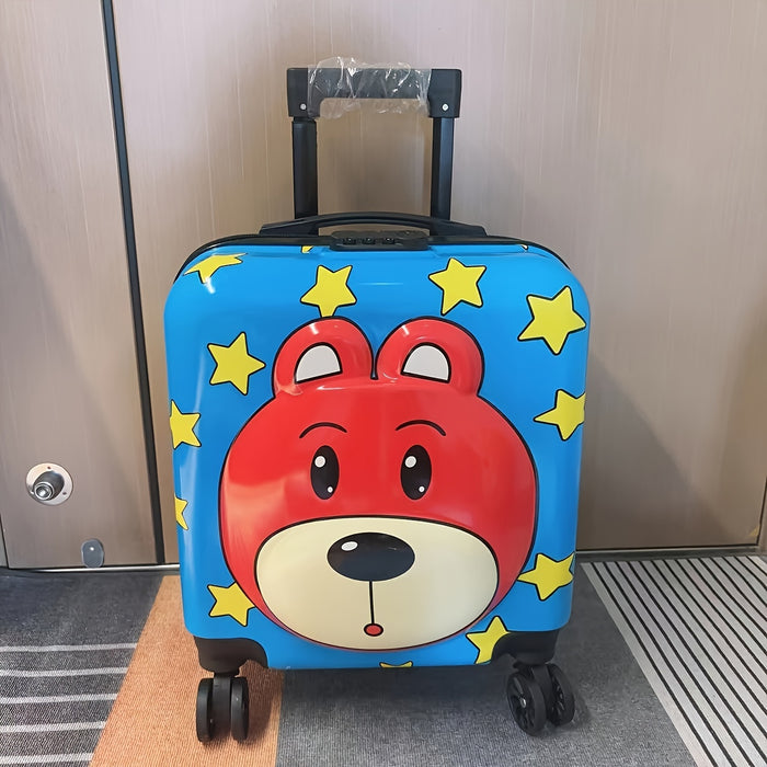 Leuke Kinderkoffer met Eend-ontwerp – Ideaal voor Kinderen, 16.5 Inch met Geruisloze Wielen