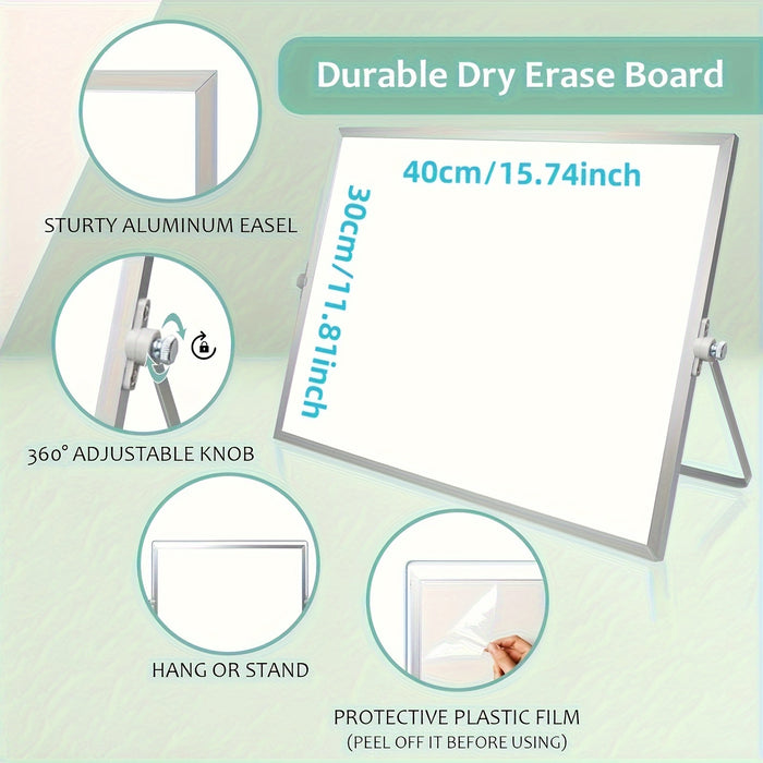 MagniBoard Magnetisch Whiteboard - Draagbaar en Dubbelzijdig met Standaard