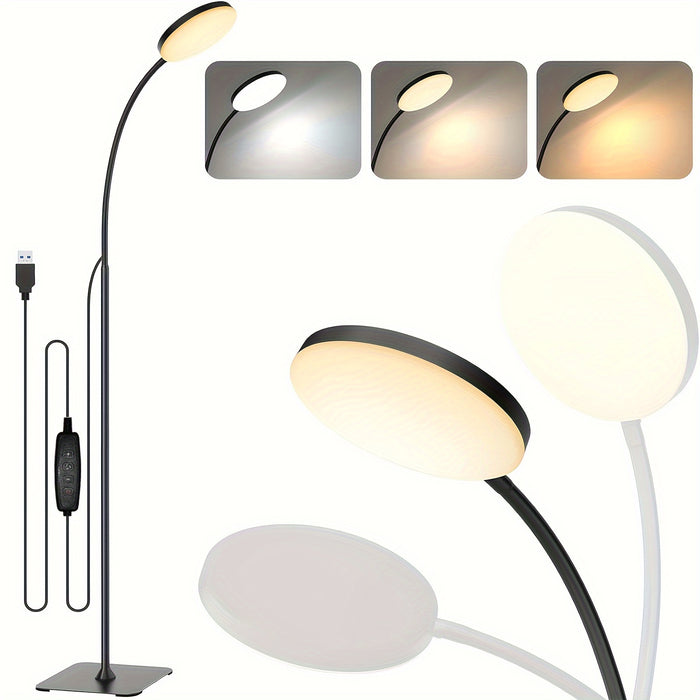 Flexibele LED Vloerlamp - Perfect voor Lezen en Ontspanning