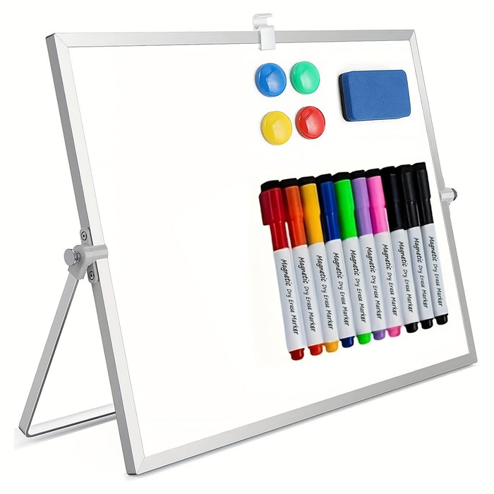 MagniBoard Magnetisch Whiteboard - Draagbaar en Dubbelzijdig met Standaard