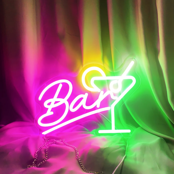 Dimbare LED Neon Bar Sign – USB Aangedreven met Dimmer