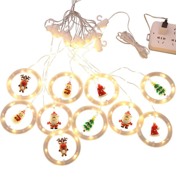 TwinkleJoy Kerstverlichting – LED Slinger met Feestelijke Figuren