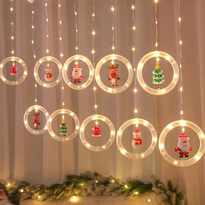 TwinkleJoy Kerstverlichting – LED Slinger met Feestelijke Figuren