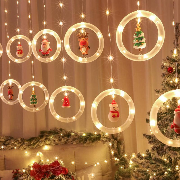 TwinkleJoy Kerstverlichting – LED Slinger met Feestelijke Figuren