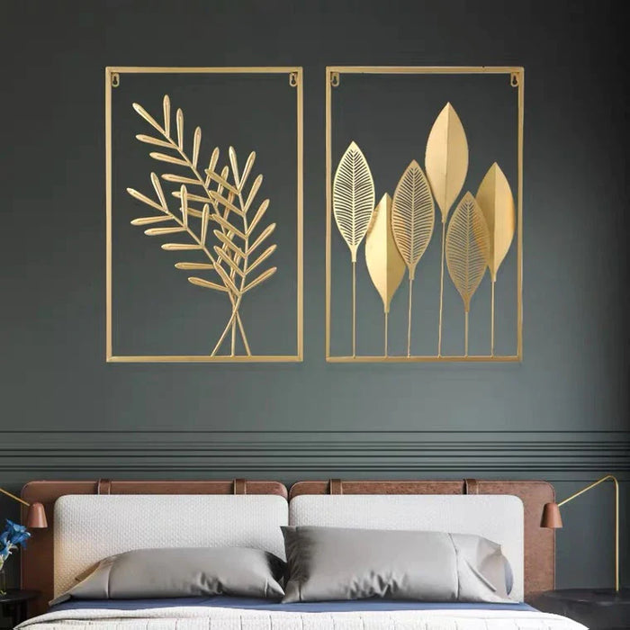 LuxiLeaf - Gouden Wanddecoratie