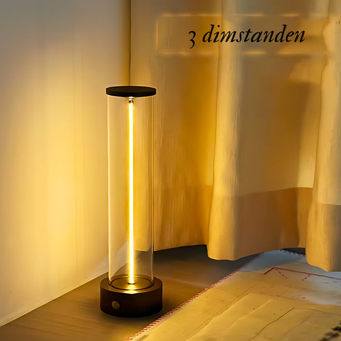 LumièreTube Tafellamp - Minimalistisch Design met 3 Dimstanden