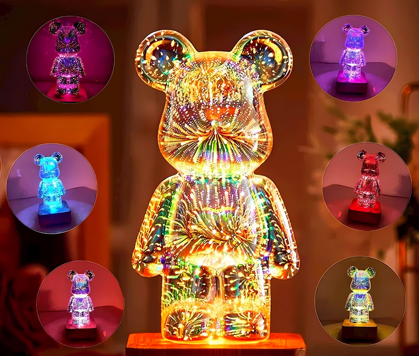 LumiBear - 3D Vuurwerk Lamp