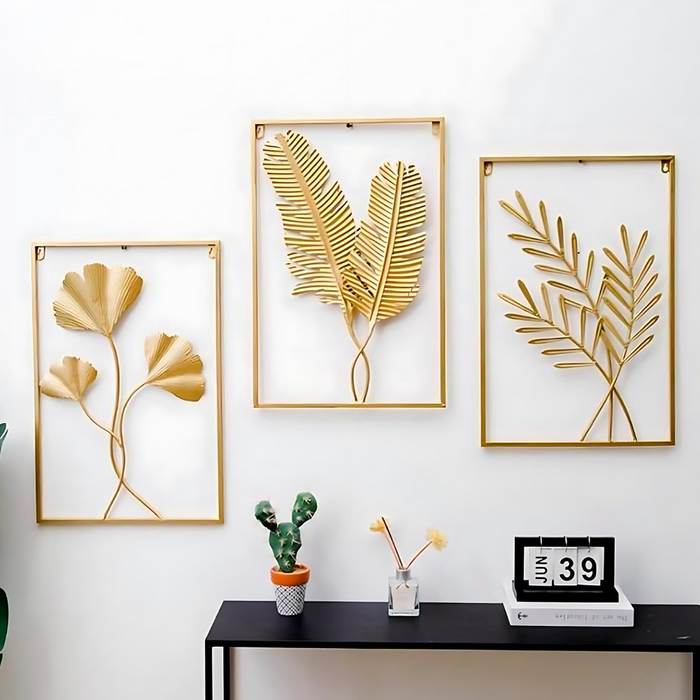 LuxiLeaf - Gouden Wanddecoratie