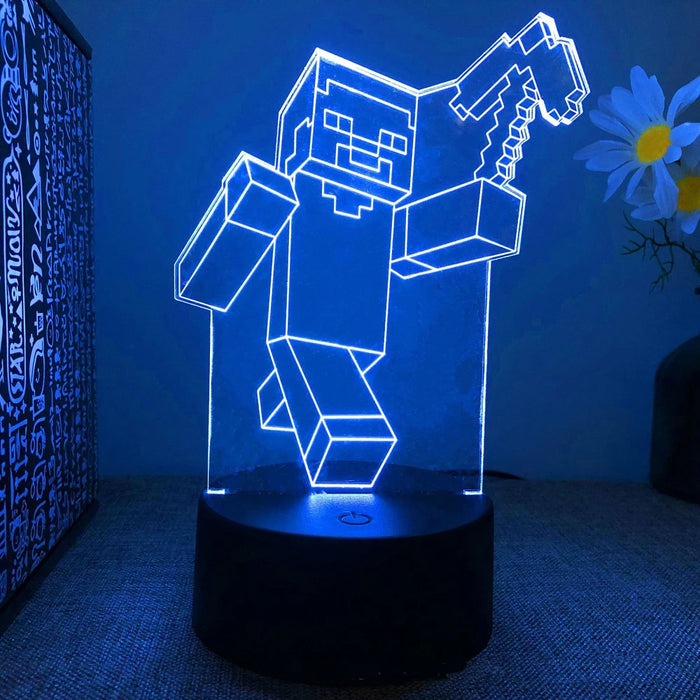 Diverse LED Gamepersonages Lamp - Speelse Verlichting voor Gamers