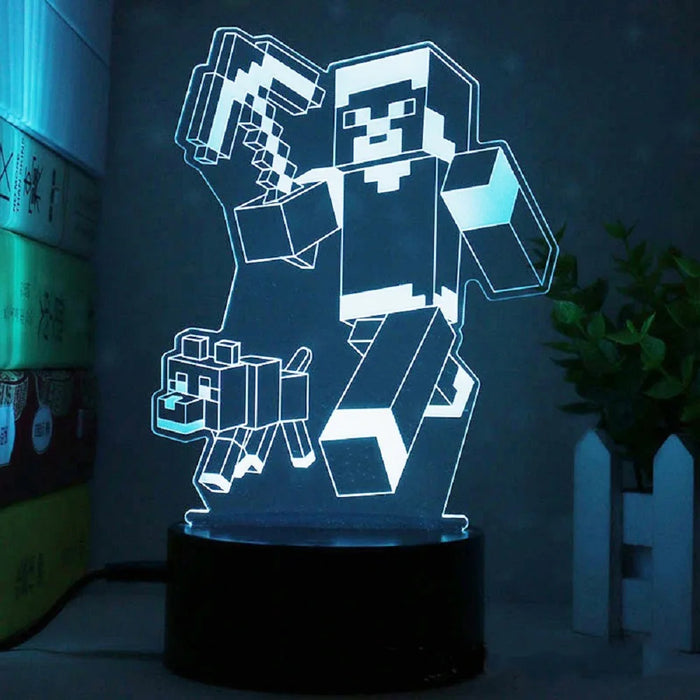 Diverse LED Gamepersonages Lamp - Speelse Verlichting voor Gamers