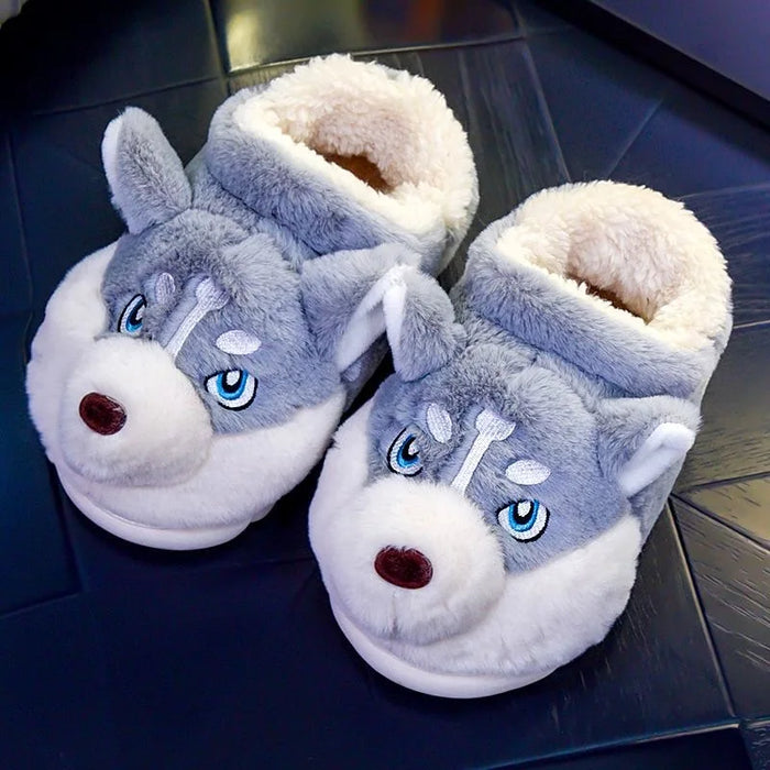 Husky Knuffel Pantoffels – Voor Warmte en Vrolijkheid Thuis