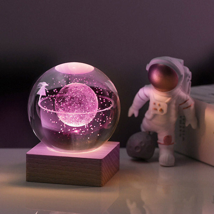 GalaxyGlow - 3D Kristallen Universum Decorlamp