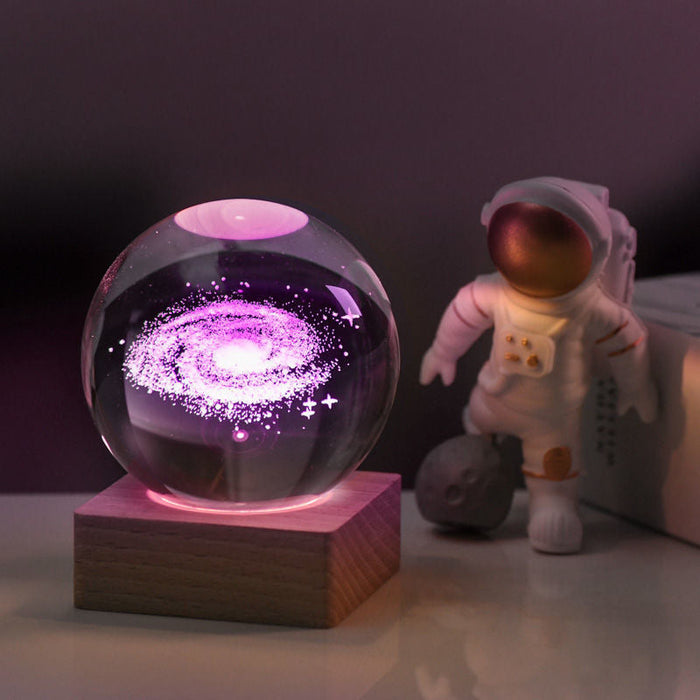 GalaxyGlow - 3D Kristallen Universum Decorlamp