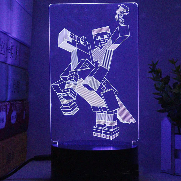 Diverse LED Gamepersonages Lamp - Speelse Verlichting voor Gamers