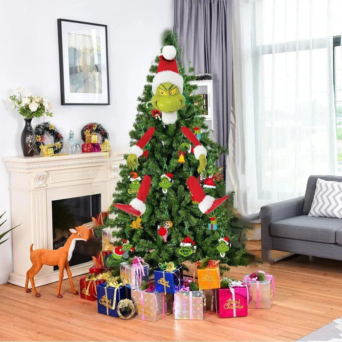 Grinch Kerst Decoratiepop - Voor Creatieve Feestvreugde