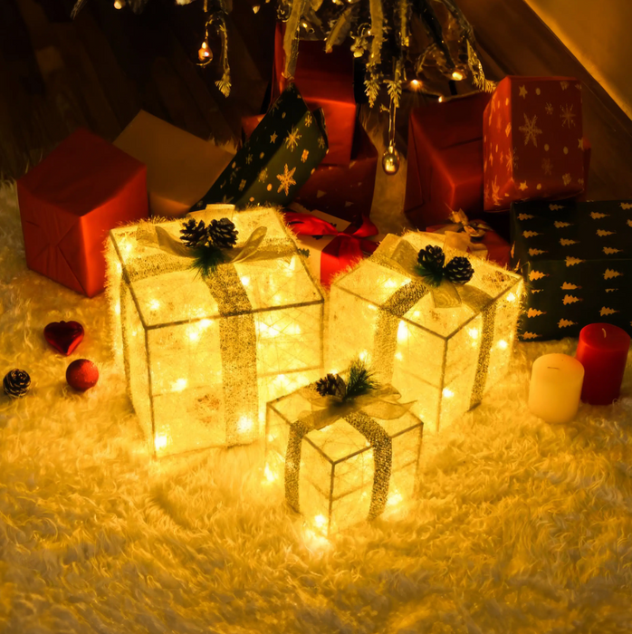 Verlichte Kerstcadeaus - Magische Decoratie