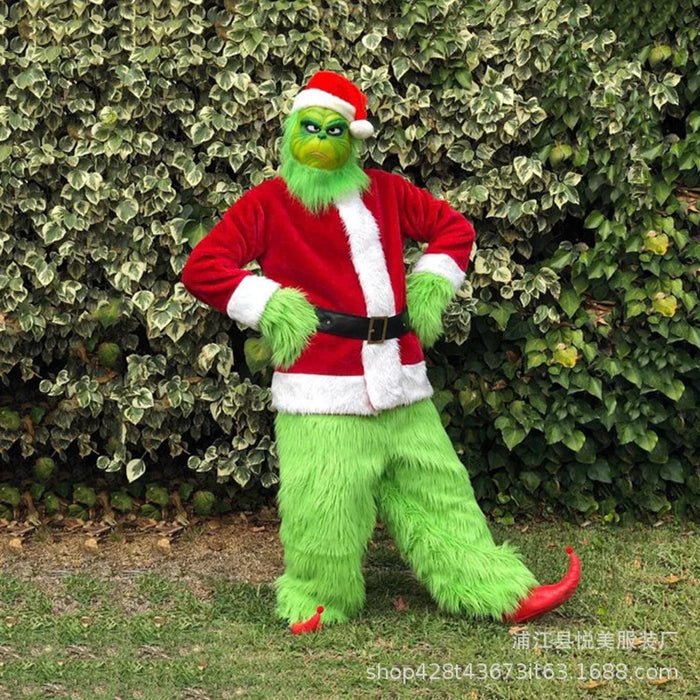 Grinch Kerstmis Kostuum - Compleet met Accessoires voor een Feestelijke Uitstraling