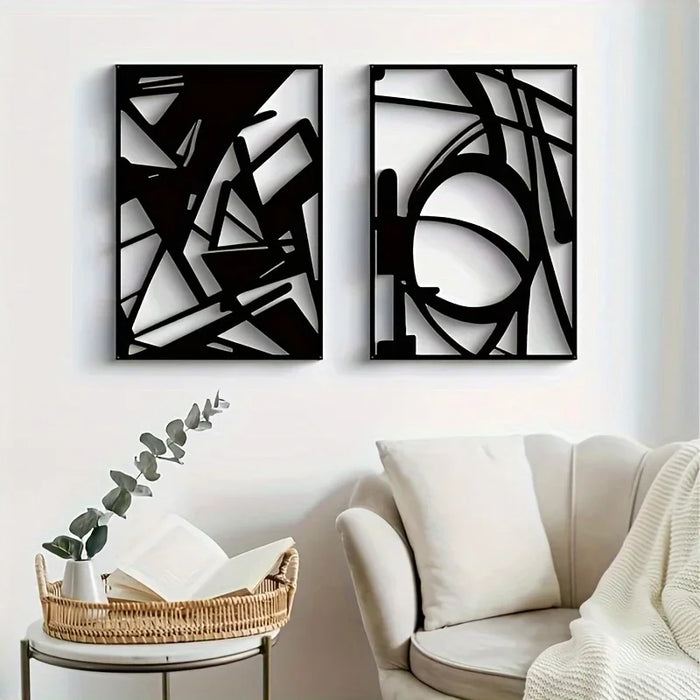 Abstract Art Wanddecoratie – Vierdelige Moderne Set