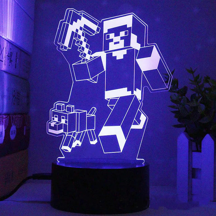 Diverse LED Gamepersonages Lamp - Speelse Verlichting voor Gamers