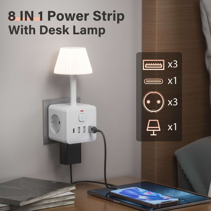 Smart 8-in-1 Nachtlamp - Voor Slimme Oplossingen en Verlichting