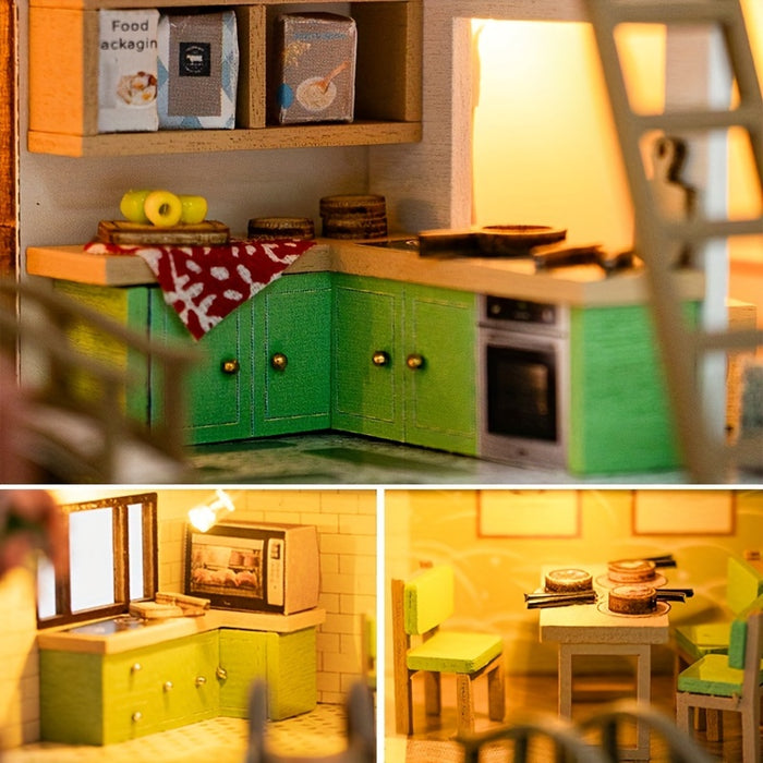 Lichtnest Miniatuur Huis - Creatief Bouwplezier voor Elke Hobbyist