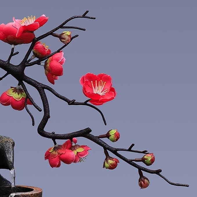 Zen Blossom Watervaas - Rustgevende Bonzai Decoratie met Fontein