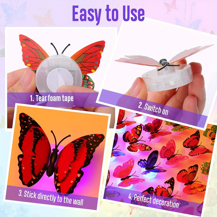 ButterflyGlow LED Lampen - Magische 3D Vlinder Sfeerverlichting