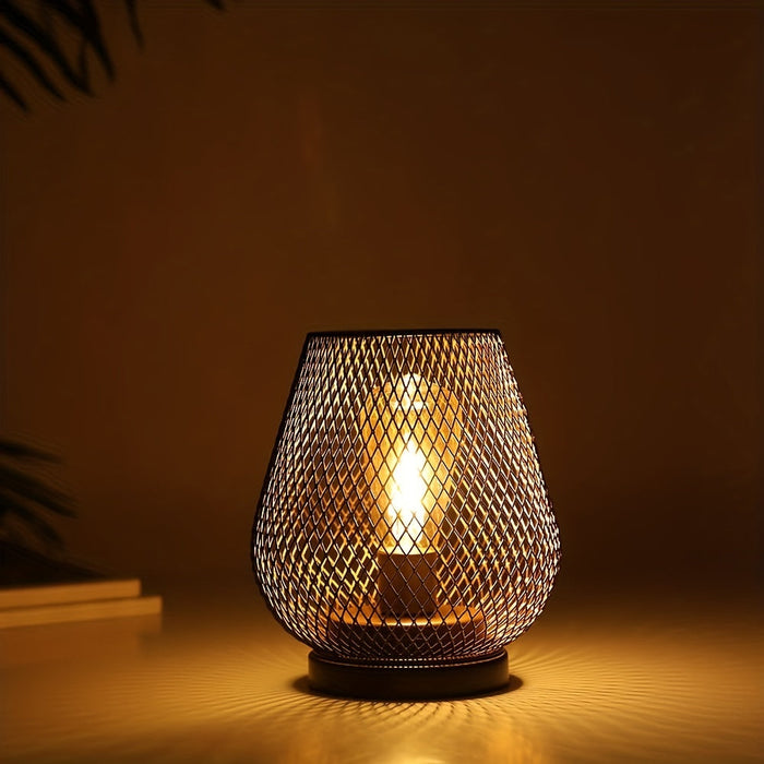 RusticMesh Tafellampen Set – Industriële Stijl en Sfeervolle Verlichting